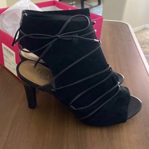 Franco Sarto Open Toe Booties